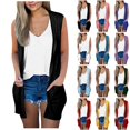 thumbnail image 1 of Aboser Sleeveless Cardigans for Women Lightweight Open Front Long Vest Casual Basic Cover Up Solid Color Cardigan with Pockets, 1 of 6
