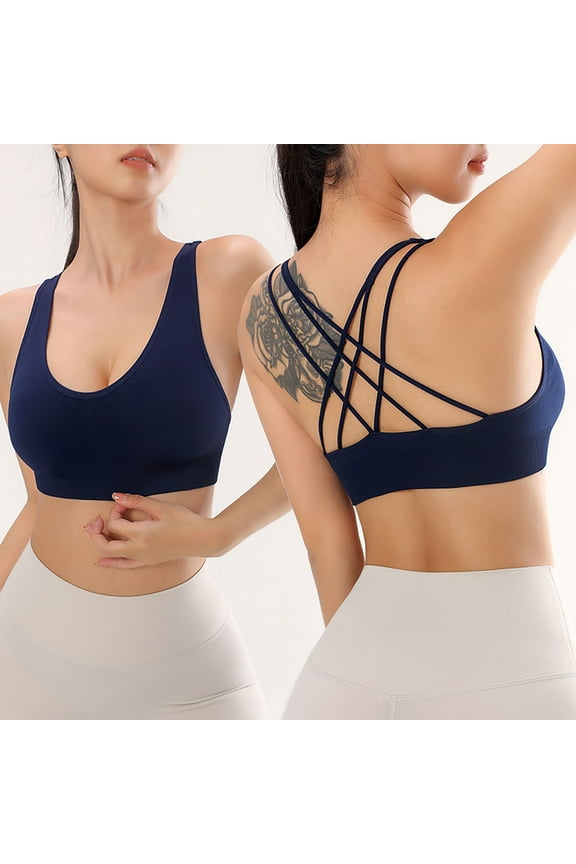 Sports Bras for Women High Impact Wireless Bras Full Coverage Fitness Bra Workout Gym Yoga Bras Bounce Control Racerback Activewear Bras