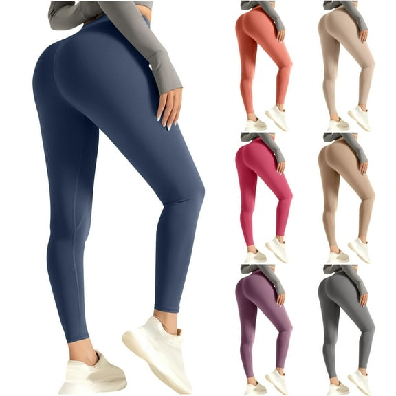 Aboser Tummy Control Yoga Pants for Women Stretchy Butt Lift Workout Leggings Soft High Waist Exercise Pants Slim Fit Gym Fitness Legging
