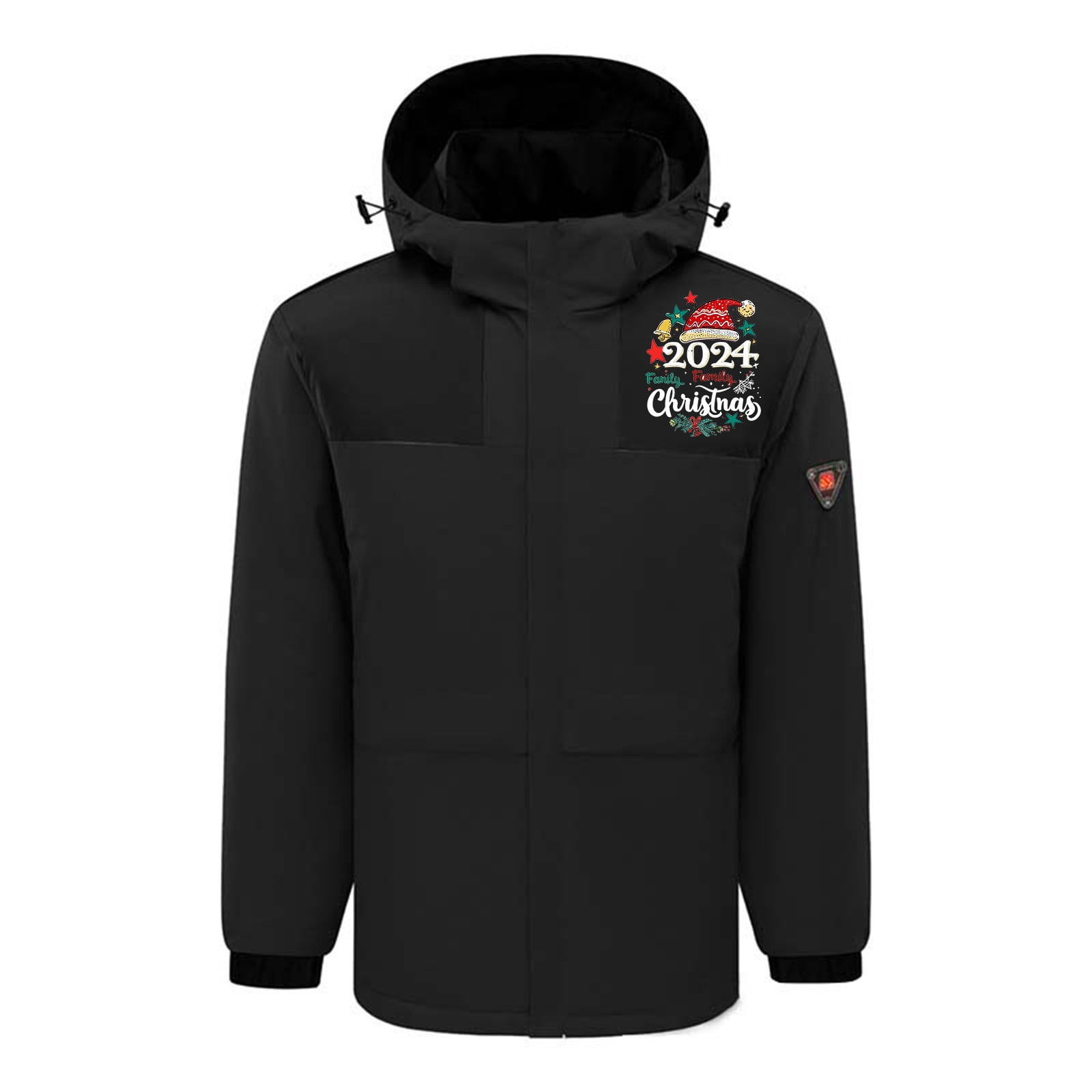 Aboser Unisex Windproof Heated Jacket Outdoor Warm USB Electric Heating