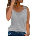 thumbnail image 1 of Aboser V Neck Tank Tops for Women Trendy Embroidered Boho Shirt Top Loose Fit Sleeveless Tunic Blouses Casual Summer Beach Vacation T-Shirts, 1 of 5