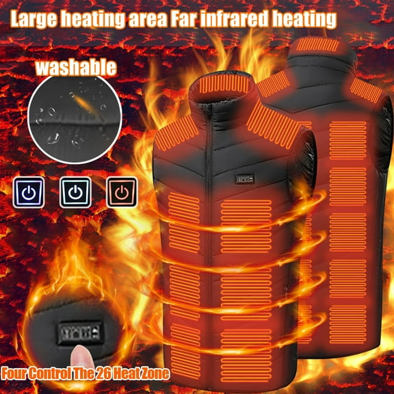 Aboser Washable Heated Vest Women without Battery Pack Plus Size Electric Heating Vests Lightweight Sleeveless Heated Jackets for Outdoor Hiking Travel