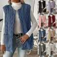 thumbnail image 1 of Aboser Winter Fleece Vests for Women Fuzzy Sherpa Sleeveless Jackets Warm Open Front Cardigan Coat Fluffy Casual Vest Jacket Loose Fitted Soft Outerwear, 1 of 9