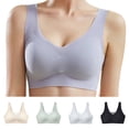 thumbnail image 1 of Aboser Wireless Bras for Women Full Coverage Pullover Bra Push Up Padded Bralettes Comfort No Underwire Tank Bra Large Bust Support Yoga Top, 1 of 8