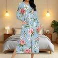 thumbnail image 1 of Aboser Women Lightweight Zip Up Robes Cute Floral Long Nightgown Long Sleeve Full Length Housecoat Comfy Loungewear with Side Pockets Sleepwear, 1 of 9