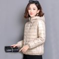 thumbnail image 1 of Aboser Women Puffer Jacket with Hood Winter Full Zip Cropped Coat Lightweight Dolman Down Jackets Slim Fit Quilted Coats with Pocket, 1 of 6