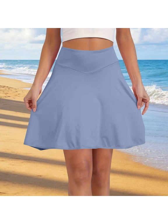 Women's Active Skorts High Waisted Golf Tennis Skirts for Women with Pockets Lightweight Summer Activewear Athletic Tummy Control Skort