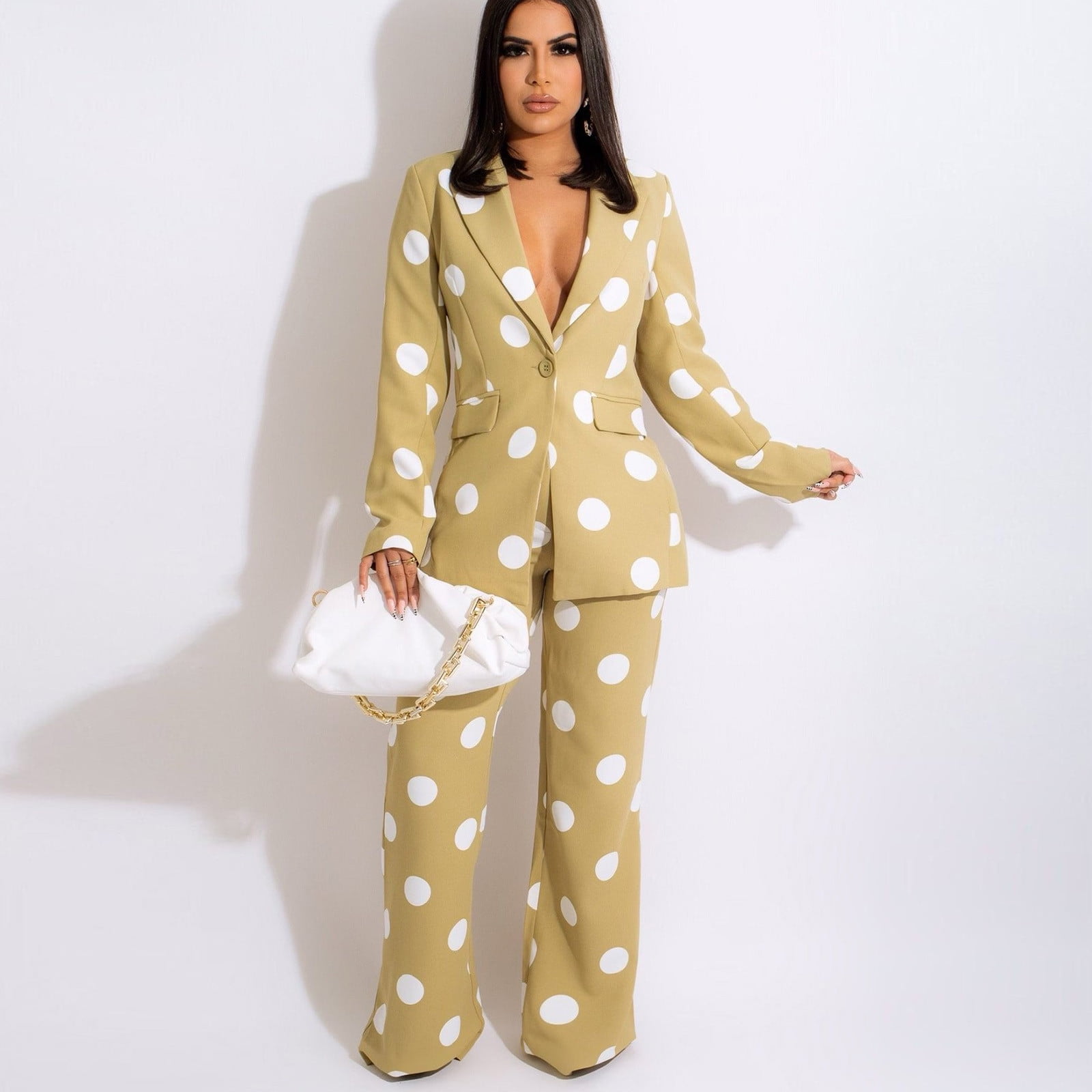 Jennifer Elegant Blazer Set For Women Two Piece Luxurious Comfort For Office Or Events