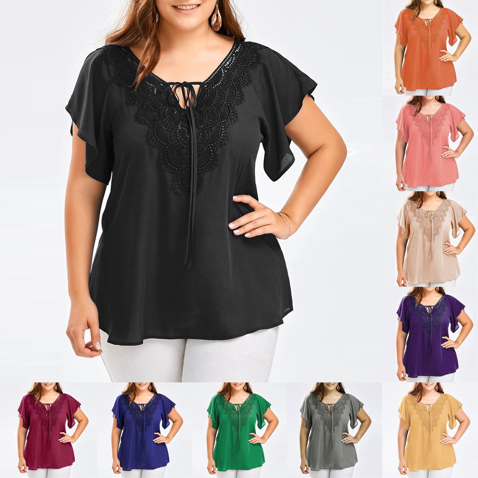 plus size elegant tops
