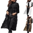 thumbnail image 1 of Aboser Women's Faux Fur Long Vest Winter Outerwear Fluffy Fleece Coats Casual Sleeveless Sherpa Jackets Warm Soft Open Front Jacket Coat, 1 of 8
