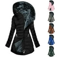 thumbnail image 1 of Aboser Women's Long Puffer Jackets Sherpa Fleece Lined Quilted Jacket Plus Size Zip Up Outerwear Thermal Winter Bubble Coats Casual Long Sleeve Coat with Hood, 1 of 9