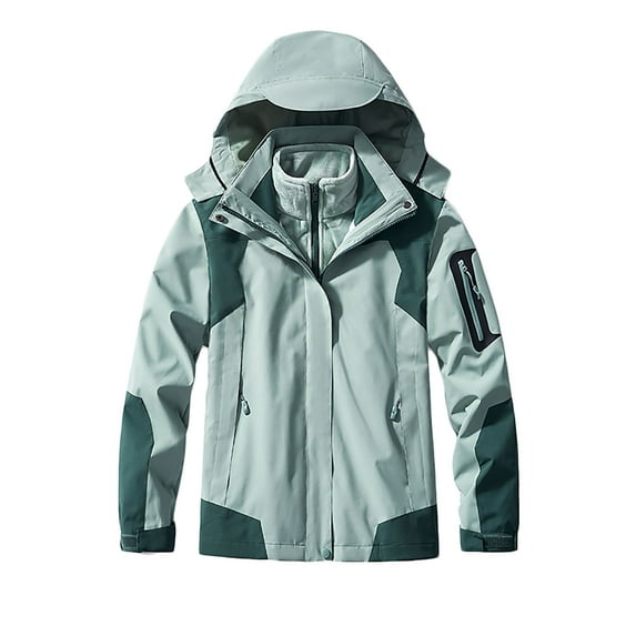 Aboser Women's Waterproof Ski Jacket 3 in 1 Snow Winter Coats Windproof Fleece Hooded Rain Jackets Mountain Snowboard Windbreaker