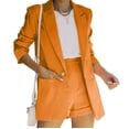 thumbnail image 1 of Aboser Womens 2 Piece Blazer Outfits Business Casual Short Sets Open Front Balzer Jacket with Dressy Balzer Shorts Outfit for Work office, 1 of 8
