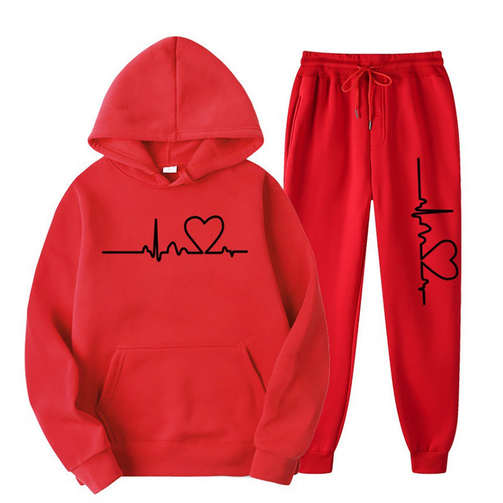  My Order Women's 2 Piece Tracksuit Cute Love Heart Graphic  Sweatsuit Long Sleeve Pullover and Sweatpants Jogger Workout Set   Clearance Items Outlet 90 Percent off : Ropa, Zapatos y Joyería