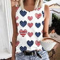 thumbnail image 1 of Aboser Womens American Flag Tank Tops Plus Size Sleeveless Basic Shirt 4th of July Pullover Tanks Cute Hearts Patriotic Shirts Summer Vacation Tee Tops, 1 of 5