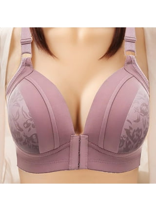S LUKKC LUKKC Front Closure Bras for Women No Underwire Bust Lift Full  Coverage Seamless Push Up Bralettes with Stay-in-Place Straps Gifts for  Women