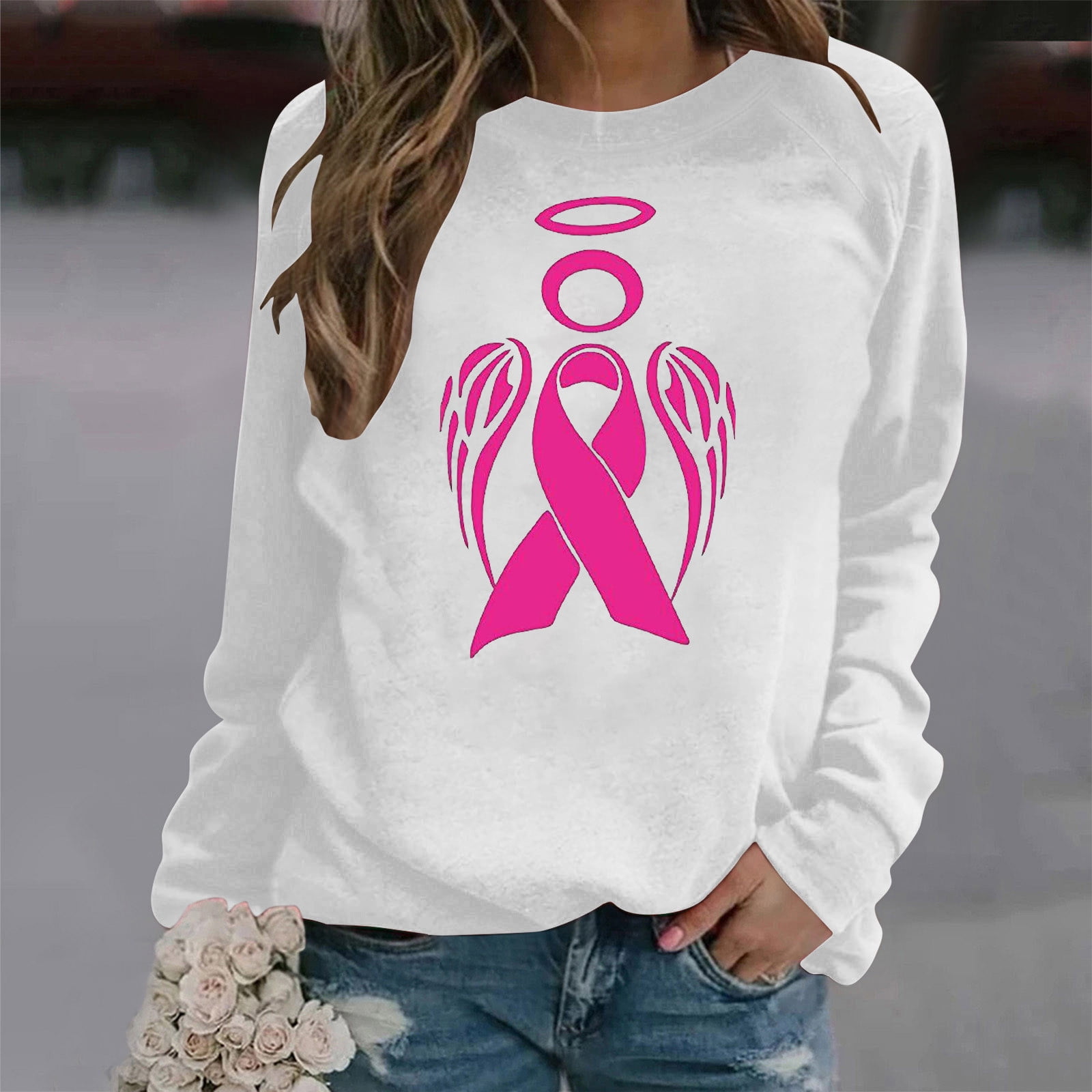 Pink 2025 cancer sweatshirts