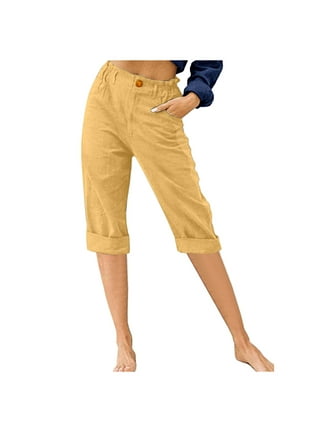 Aboser Juniors Capris in Juniors Pants Leggings Yellow Walmart