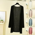 thumbnail image 1 of Aboser Womens Casual Cardigan Thin Open Front Cardigans Cozy Long Sleeve Cover Ups Lightweight Long Shirts Loose Fit Dusters, 1 of 6