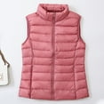 thumbnail image 1 of Aboser Womens Down Vests Outerwear Lightweight Stand Collar Puffy Vest Warm Sleeveless Quilted Jacket Coat Winter Zip Up Jackets Outwear, 1 of 3