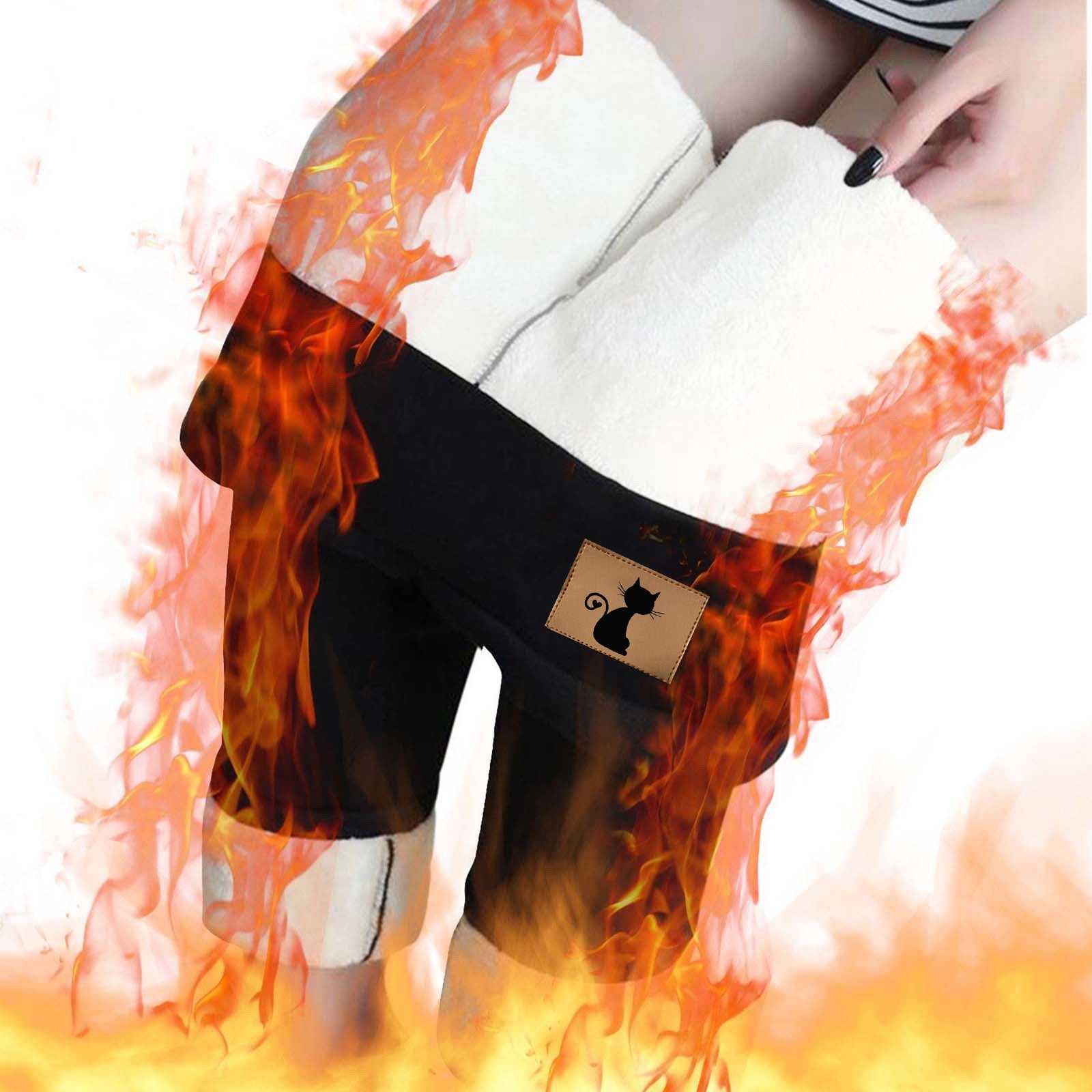 Aboser Womens Fleece Lined Leggings Plus Size Thermal Thick Tights