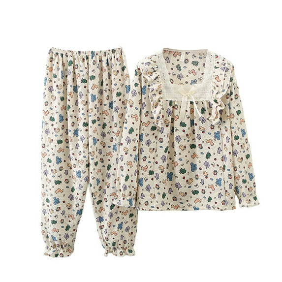 Aboser Womens Lounge Sets 2 Piece Outfits Casual Cotton Linen Tracksuits 3/4 Sleeve Tops and Palazzo Pants Matching Outfit