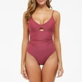 thumbnail image 1 of Aboser Womens One Piece Swimsuit High Cut Out Bathing Suit Summer Beachwear Tummy Control Swimsuits with Adjustable Spaghetti Straps, 1 of 7