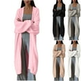 thumbnail image 1 of Aboser Womens Open Front Long Cardigan Sweaters Chunky Knit Dusters Oversized Sweater Coat Fuzzy Long Sleeve Maxi Sweaters Fall Clothes, 1 of 8