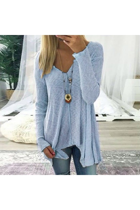 Womens Plus Size Lightweight Sweaters Casual Lazy Style Pullover Knitwear Swing Cozy Jumpers Tops V Neck Long Sleeve Knit Sweater