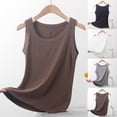 thumbnail image 1 of Aboser Womens Ribbed Basic Tank Tops Plus Size Casual Layering Shirt Comfy Soft Sleeveless Undershirts Solid Color Round Neck Tank Top, 1 of 8