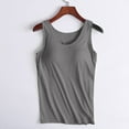 thumbnail image 1 of Aboser Womens Tank Tops with Built in Bras Plus Size Modal Workout Tops Casual Athletic Padded Camisole for Summer, 1 of 7