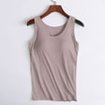 thumbnail image 1 of Aboser Womens Tank Tops with Built in Bras Summer Casual Basic Shirt Padded Workout Tops Yoga Athletic Camisole Plus Size Sleeveless Tees, 1 of 7