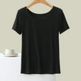 thumbnail image 1 of Aboser Womens Ultra Soft Modal T Shirt Cozy Short Sleeve Basic Tees Solid Color Tee Shirts Casual Summer Tshirts Loose Round Neck Blouses 2026, 1 of 6