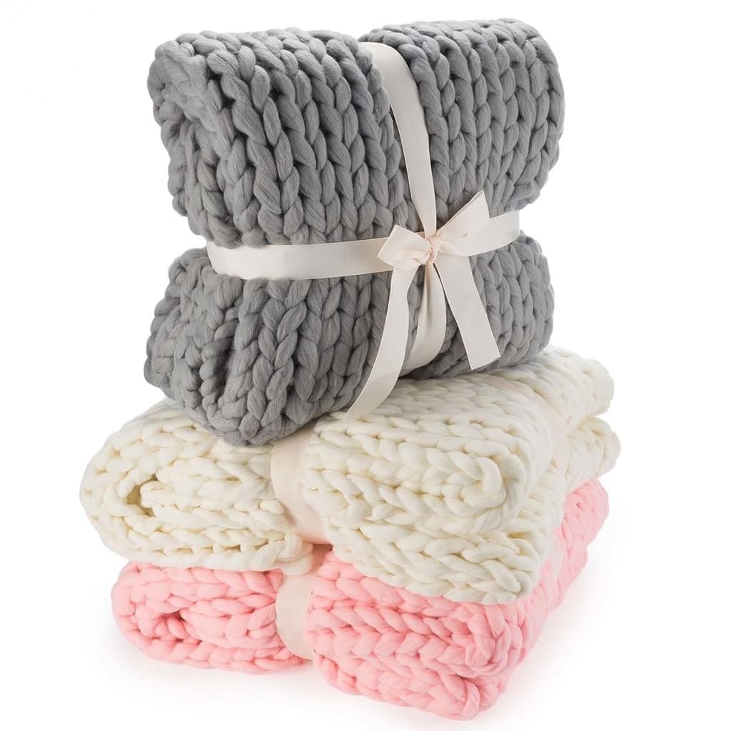 Abound Chunky Knit Blanket Throw Queen Size (120 150CM - Main Image