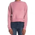 thumbnail image 1 of Abound Women's Soft Fleece Long Sleeve Mock Neck Cropped Sweatshirts Pink M, NWT, 1 of 3