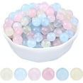 thumbnail image 1 of About 144 Pcs Natural Morganite Beads Round Gemstone Loose Beads 8mm Smooth Stone Beads for DIY Bracelet Necklace Jewelry Making, 1 of 6