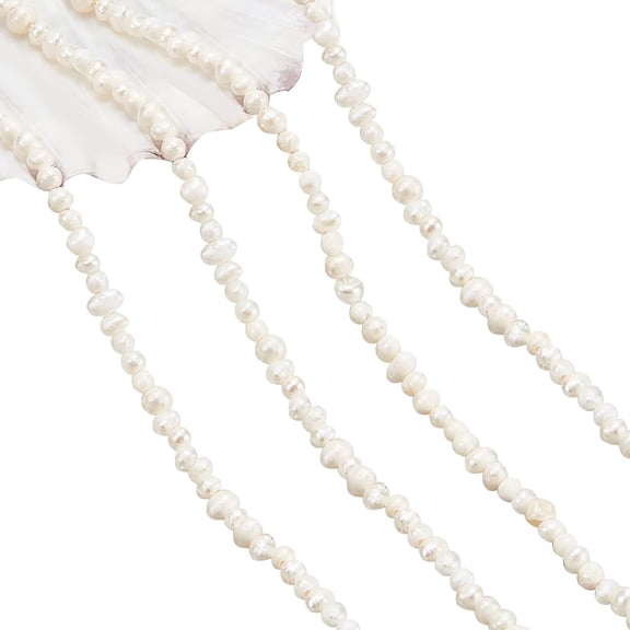 About 155 Pcs Mini Natural Cultured Freshwater Pearl Beads 1.5~3 mm Small Rice Shape Freshwater Pearl Loose Freshwater Pearl Charms Beads