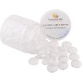 thumbnail image 1 of About 70 Pcs Half Round Flat Back Clear Glass Dome Tile Cabochon Diameter 16mm, 1 of 8