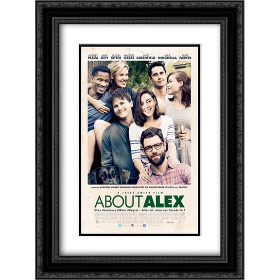 About Alex 18x24 Black Ornate Wood Framed Movie Poster with Double Matting