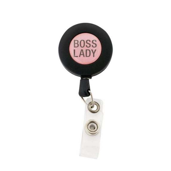 About Face Designs Badge Reels Boss Lady