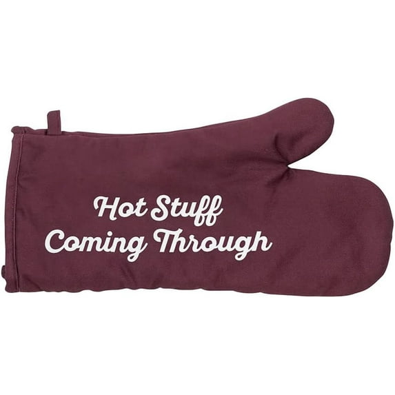 About Face Designs Hilarious Say What Collection - Hot Stuff Coming Through - Cotton Oven/Grill Mitt, One Size