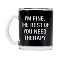 thumbnail image 1 of About Face Designs Therapy Glass Mug, 1 of 2