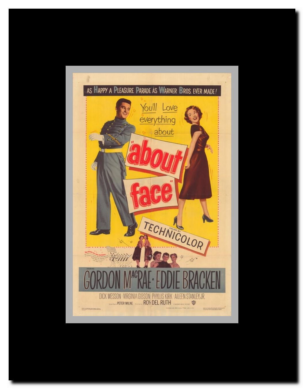 About Face Framed Movie Poster