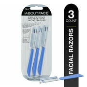 About Face Pro-Premium Facial Razors, 3 Beauty Groomers