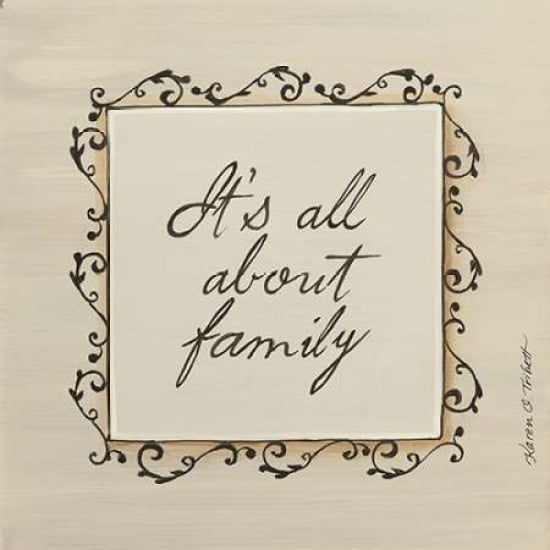 About Family Canvas Art - Karen Tribbet (24 x 24)
