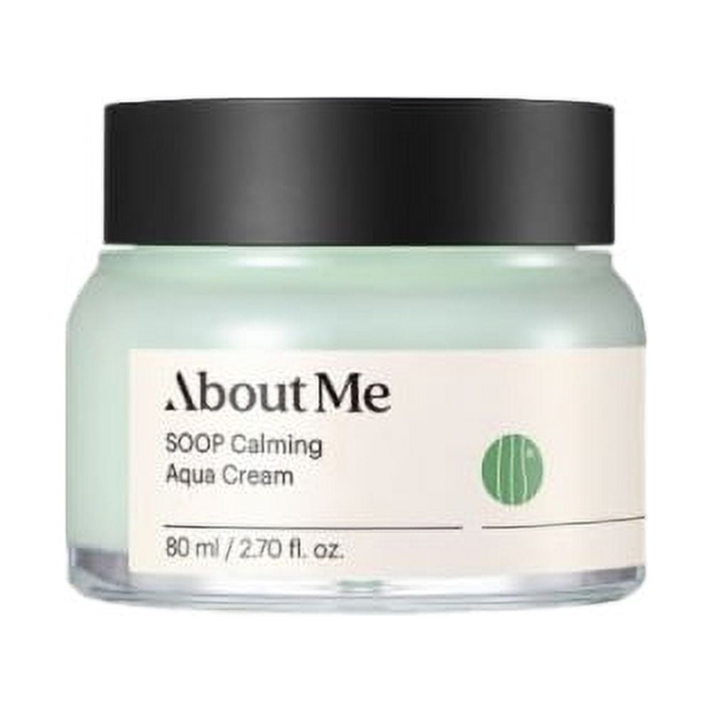 About Me Soop Calming Aqua Cream - Intense Moisturizing Face Cream for Dry and Sensitive Skin, 100 Hours Of Lasting Hydration (80ml/2.7oz)
