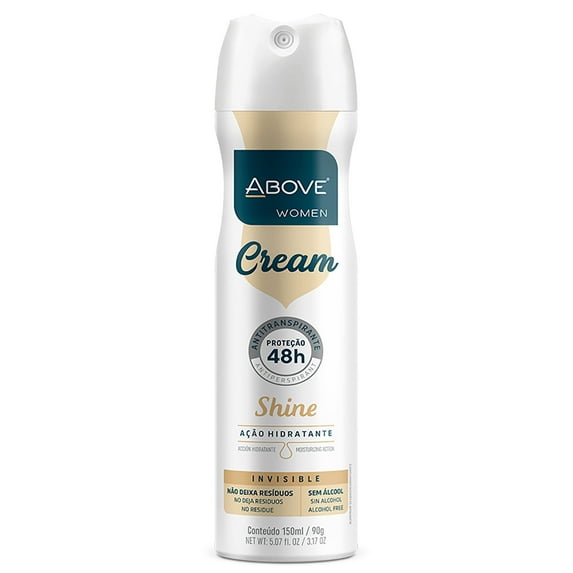 Above 48 Hours Cream Antiperspirant Deodorant Spray, Shine, 3.17 oz