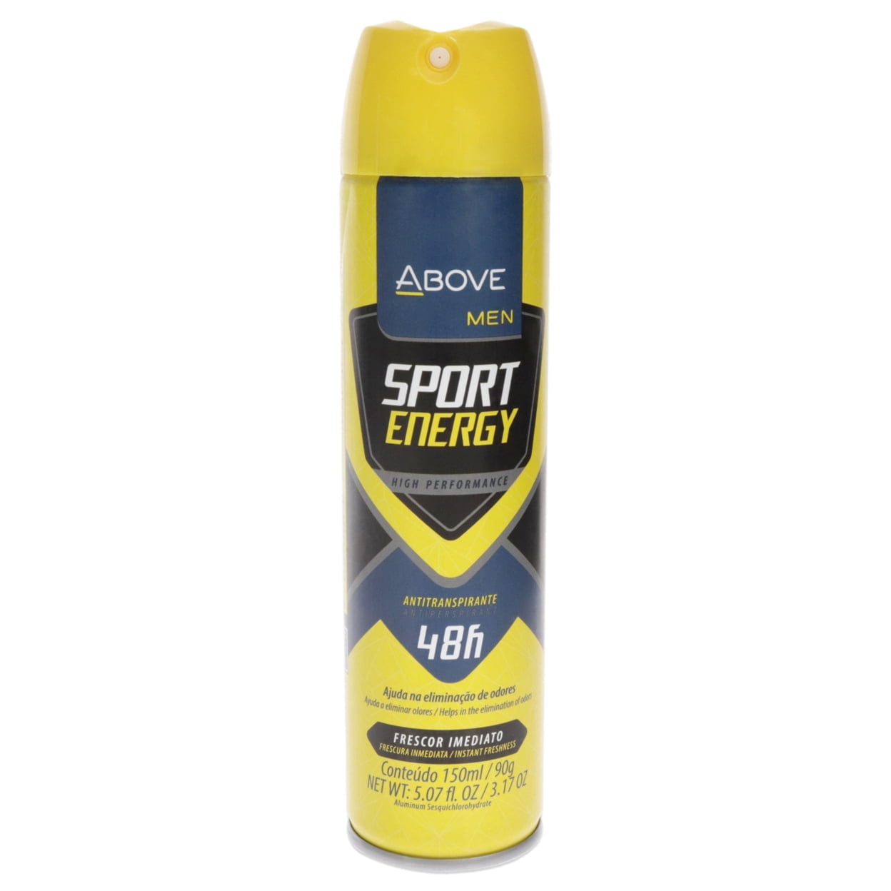 Above Sport Energy Yellow Alcohol-Free Antiperspirant Spray, 3.17 oz