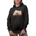 thumbnail image 1 of Above All Else, Show Love to Yourself, Retro Rainbow Art Merch Gift, Black Hooded Sweatshirt or Hoodie, 3XL, 1 of 5