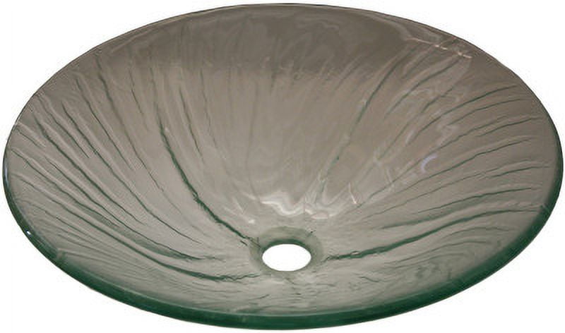 Above Counter Glass Vessel Basin - Blue Scalloped - Walmart.com